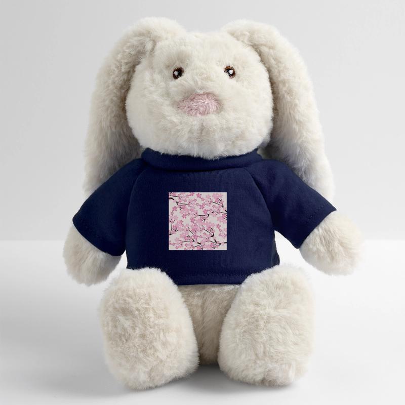 Rosa Kirschblüte Muster - Sakura MiniFeet® RecycelHase® Creme