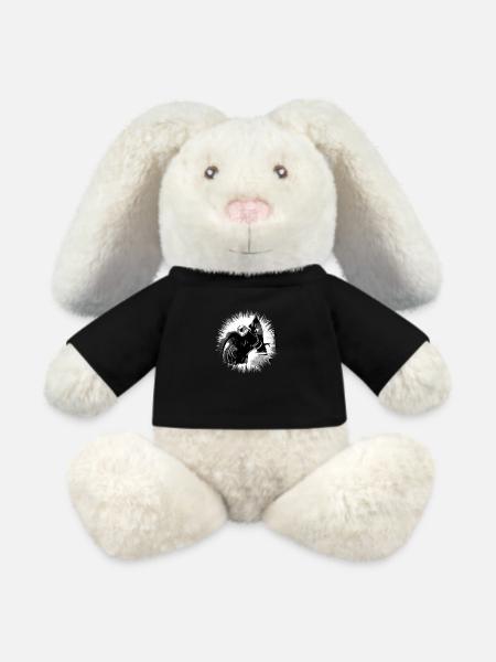 motorcycle - MiniFeet® RecycelHase® Bunny Cream - black