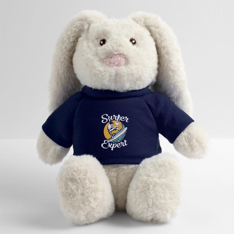 Surfer Design Surfer Expert Planche de surf Lapin en peluche recyclé MiniFeet® Crème