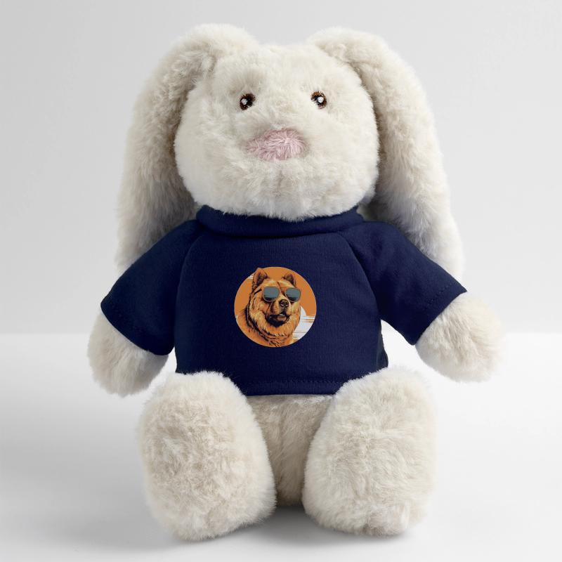 Bouffe Lapin en peluche recyclé MiniFeet® Crème