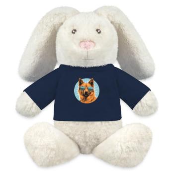 Finnish Spitz 2 - MiniFeet® RecycelHase® Bunny Cream - french navy - Front