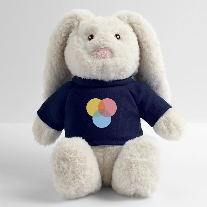 Couleurs de base Lapin en peluche recyclé MiniFeet® Crème
