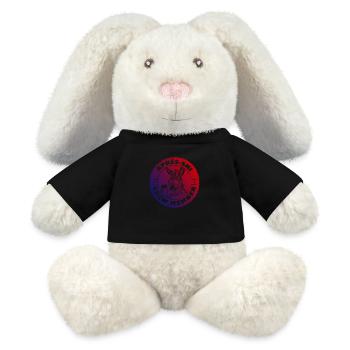 Esel Apres Ski Team Spruch Bunt - MiniFeet® RecycelHase® Creme - Schwarz - Vorne