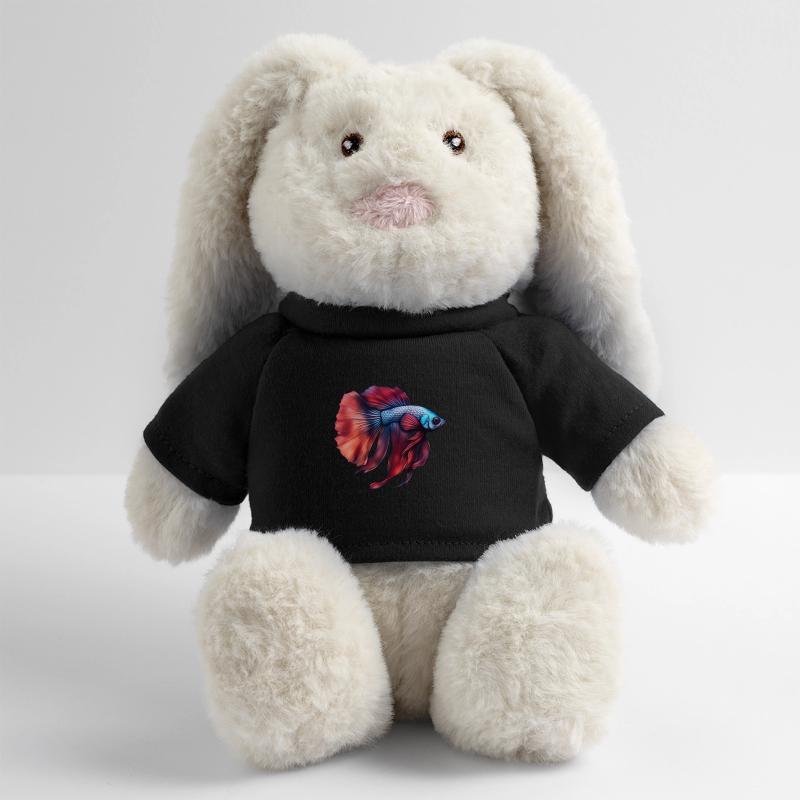 Siamese betta fish MiniFeet® RecycelHase® Bunny Cream