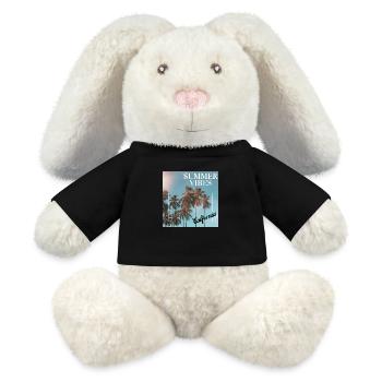 Summer Vibes - MiniFeet® RecycelHase® Bunny Cream - black - Front