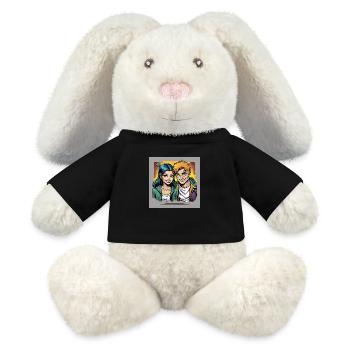 Together Forever - MiniFeet® RecycelHase® Creme - Schwarz - Vorne
