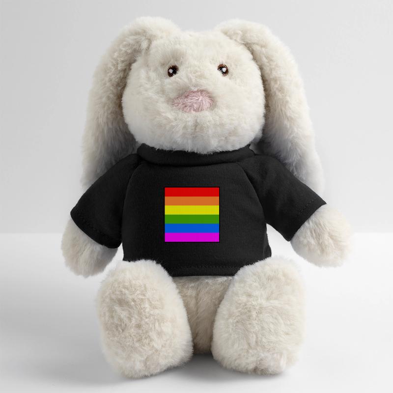 Regenbogenfahne regenbogen lgbt flagge MiniFeet® RecycelHase® Creme
