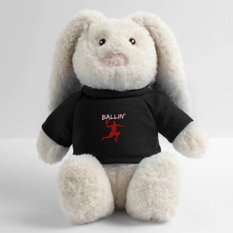 PAS DANS MA MAISON GRUNGE Lapin en peluche recyclé MiniFeet® Crème