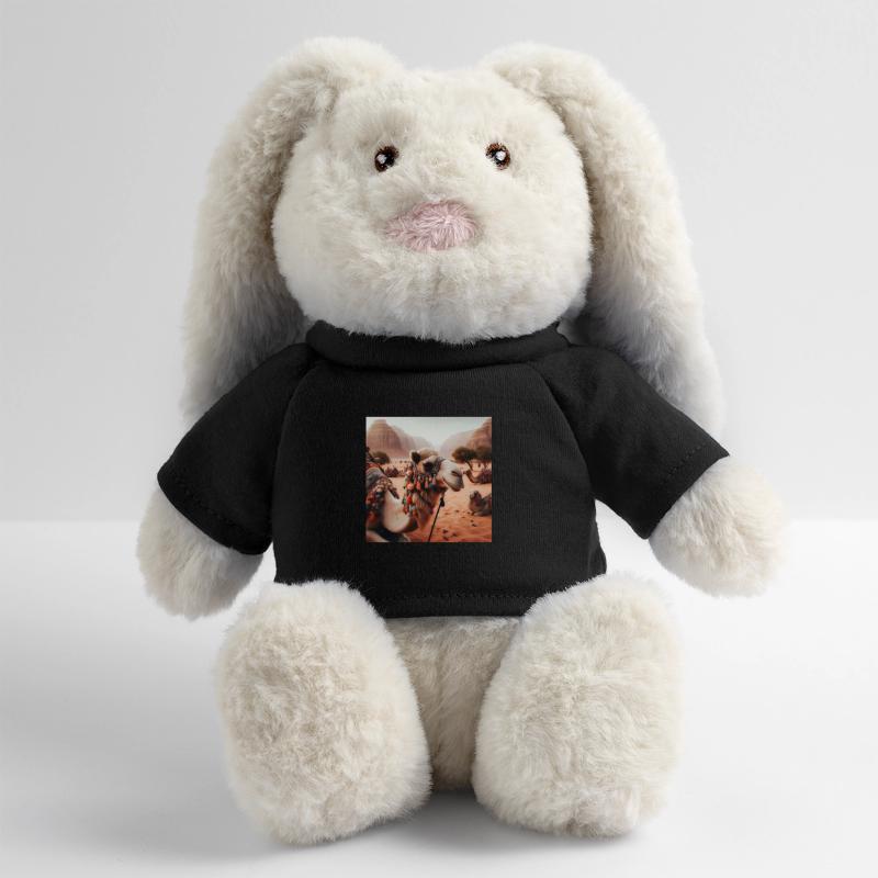 echtes Kamel in der Wüste A5 MiniFeet® RecycelHase® Creme