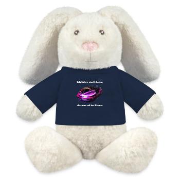 Driving an e-car is only fun at the funfair - MiniFeet® RecycelHase® Bunny Cream - french navy - Front