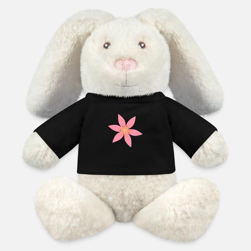 Lily Flower - MiniFeet® RecycelHase® Bunny Cream - black