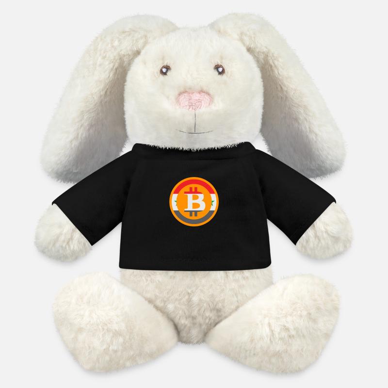 Bitcoin Syria - MiniFeet® RecycelHase® Bunny Cream - black