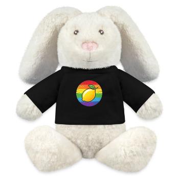 LGBTQ Zitrone Limette - MiniFeet® RecycelHase® Creme - Schwarz - Vorne