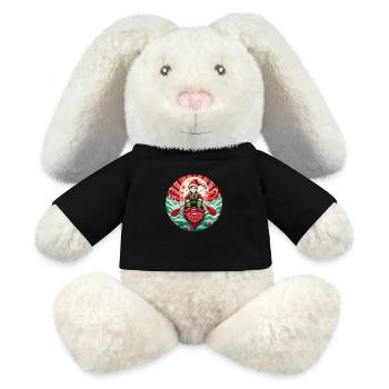 Weihnachtself Kajakfahren - MiniFeet® RecycelHase® Creme - Schwarz - Vorne