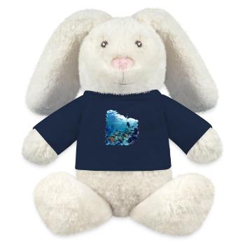 Faszination Tauchen mit Flasche - MiniFeet® RecycelHase® Creme - French Navy - Vorne