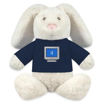 CRT design - Your pc has a problem... - MiniFeet® RecycelHase® Bunny Cream - french navy - Front