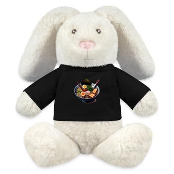 Ramen Nudelsuppe - MiniFeet® RecycelHase® Creme - Schwarz - Vorne