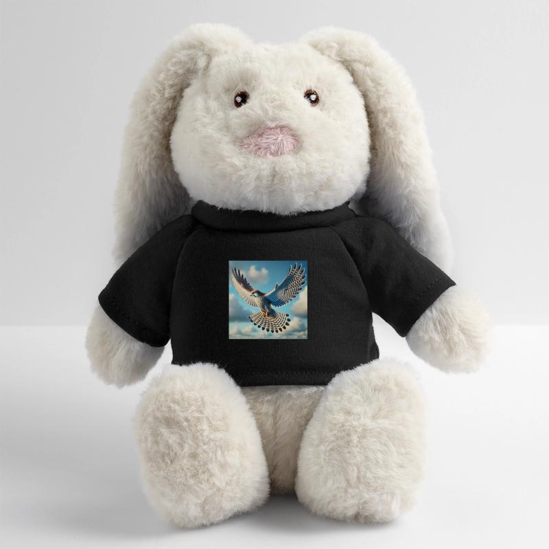 Faucon Lapin en peluche recyclé MiniFeet® Crème