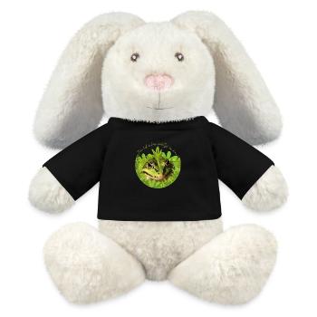 Frog Prince King Kiss Me - MiniFeet® RecycelHase® Bunny Cream - black - Front