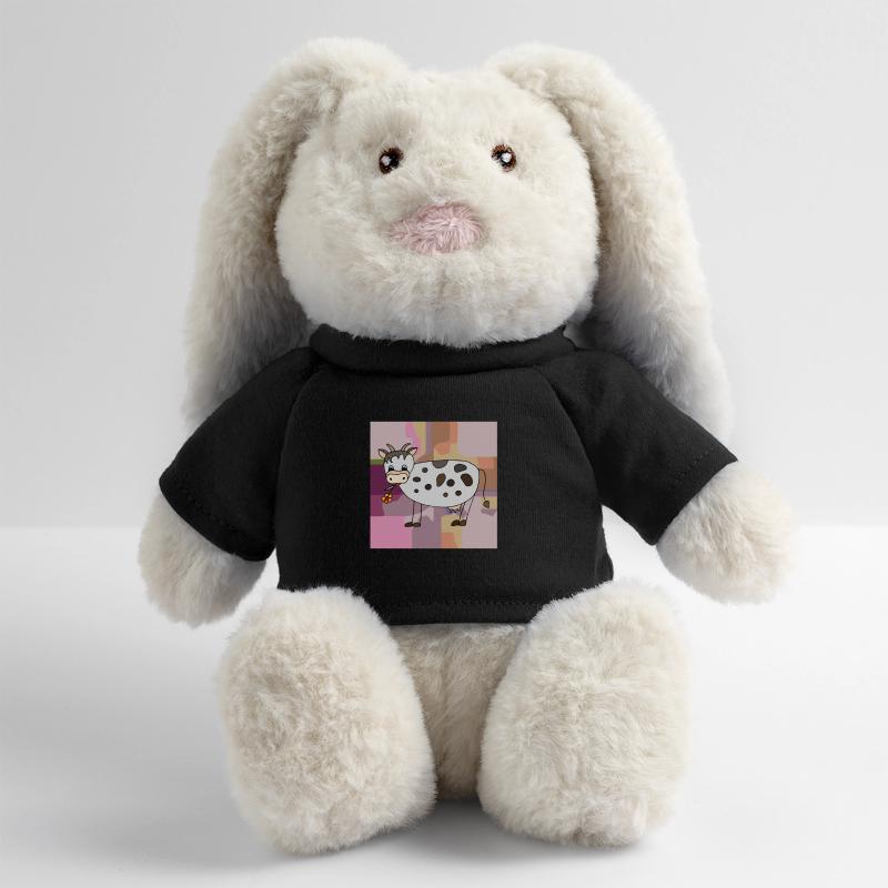 Vache Lapin en peluche recyclé MiniFeet® Crème