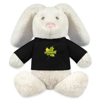 Conner Conner - Lapin en peluche recyclé MiniFeet® Crème - noir - Devant