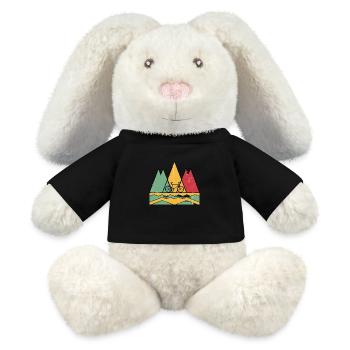 Cycling Touring - MiniFeet® RecycelHase® Bunny Cream - black - Front
