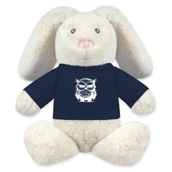 Gib der Eule Kaffee – sonst wird’s gruselig - MiniFeet® RecycelHase® Creme - French Navy - Vorne