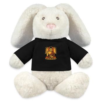 Buddha - MiniFeet® RecycelHase® Creme - Schwarz - Vorne