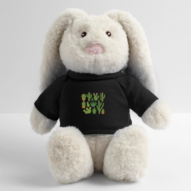 Différents types de cactus Lapin en peluche recyclé MiniFeet® Crème