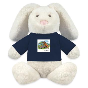 Découvrez notre chemise Camperliebe 50+ de haute qualité - Lapin en peluche recyclé MiniFeet® Crème - bleu marine - Devant