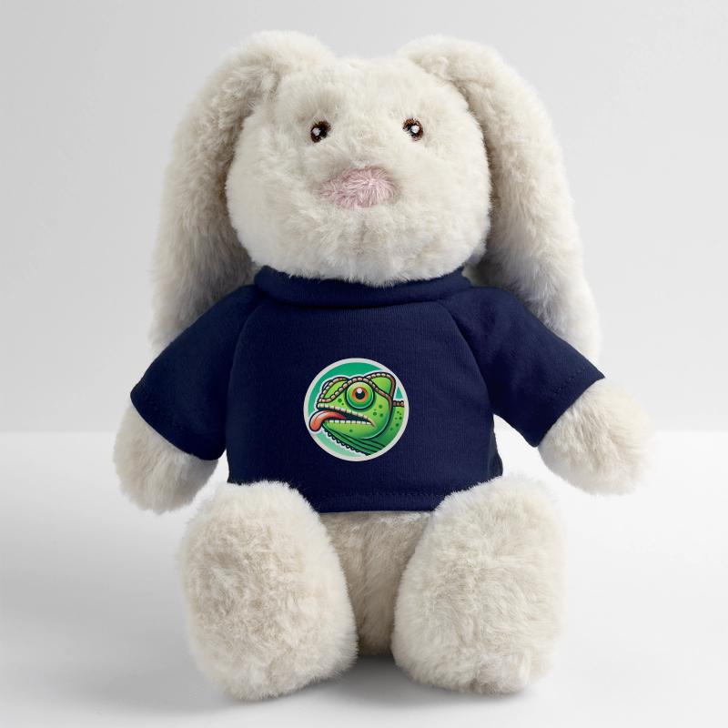 Conception originale de l’insigne de puissance caméléon Lapin en peluche recyclé MiniFeet® Crème