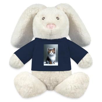 Baby Cat - MiniFeet® RecycelHase® Bunny Cream - french navy - Front