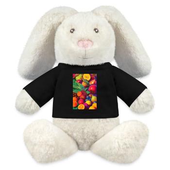 Fruit - MiniFeet® RecycelHase® Bunny Cream - black - Front