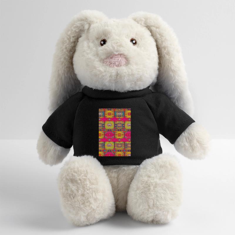 Retro Pattern MiniFeet® RecycelHase® Bunny Cream