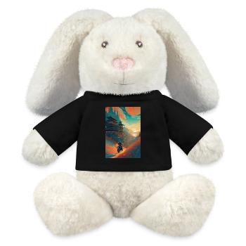 Motorcycle Future Asia - MiniFeet® RecycelHase® Bunny Cream - black - Front