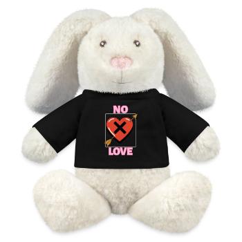 ANTI VALENTINSTAGS - MiniFeet® RecycelHase® Creme - Schwarz - Vorne