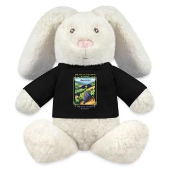 Hang zum Alkohol - MiniFeet® RecycelHase® Creme - Schwarz - Vorne
