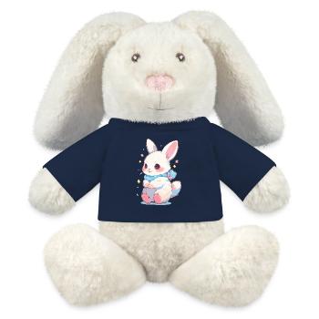 Hase Ostern Süß - MiniFeet® RecycelHase® Creme - French Navy - Vorne