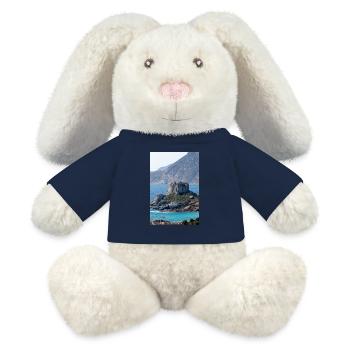 Landscape view of Kastri Island near Kampos town - MiniFeet® RecycelHase® Bunny Cream - french navy - Front