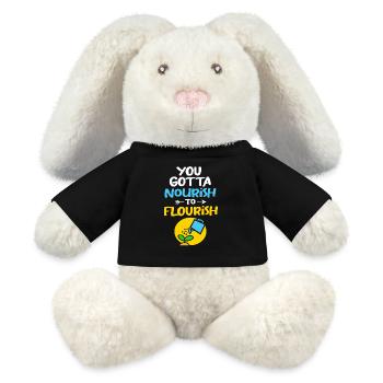 Body Positivity - MiniFeet® RecycelHase® Bunny Cream - black - Front