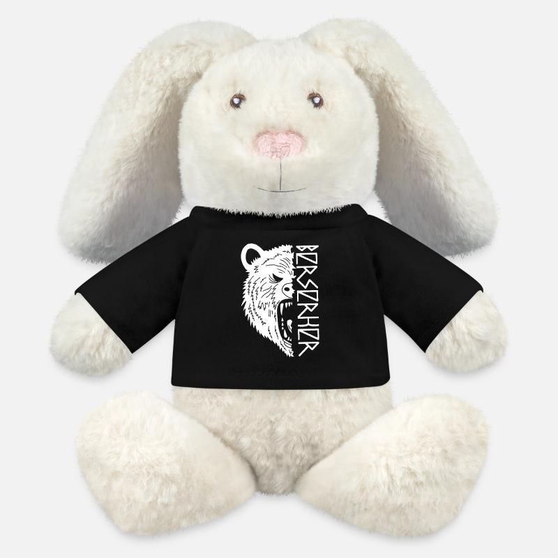 Polar Bear Warrior - MiniFeet® RecycelHase® Bunny Cream - black