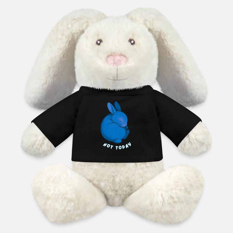 Rabbit - Not Today - MiniFeet® RecycelHase® Bunny Cream - black