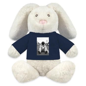 Verschollener Astronaut auf der Erde - MiniFeet® RecycelHase® Creme - French Navy - Vorne