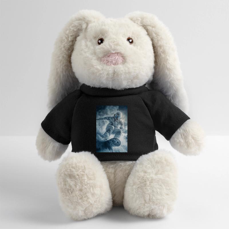 Frozen Thrill Snowboarder Lapin en peluche recyclé MiniFeet® Crème
