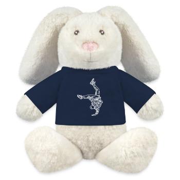 Breakdancer Sketch - MiniFeet® RecycelHase® Bunny Cream - french navy - Front