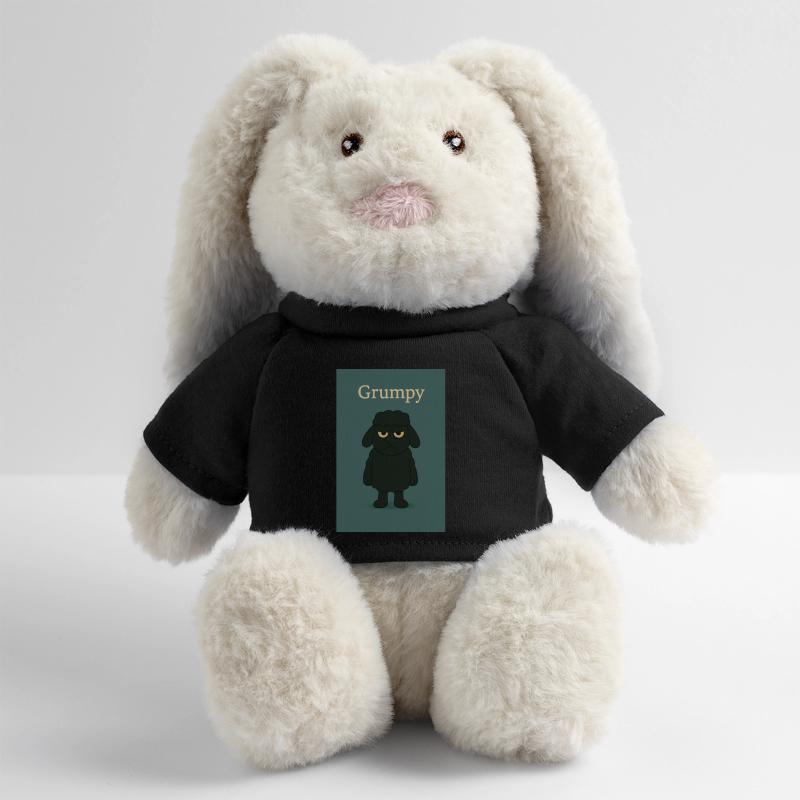 Grognon Lapin en peluche recyclé MiniFeet® Crème