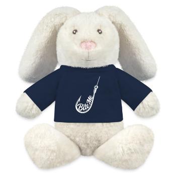 Bite Me Hook Silhouette Tee - MiniFeet® RecycelHase® Creme - French Navy - Vorne