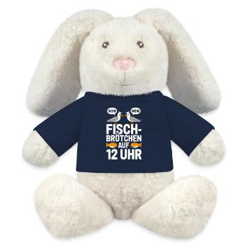  Moin Moin Fischbrötchen Auf 12 Uhr Lustiger Möwen - MiniFeet® RecycelHase® Creme - French Navy - Vorne
