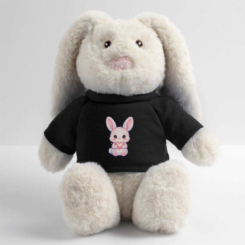 Delicate Rabbit with Heart Light MiniFeet® RecycelHase® Bunny Cream