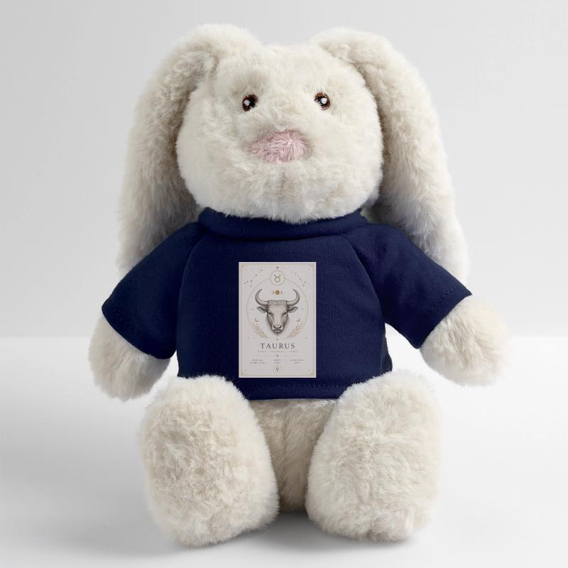 Stier Sternzeichen Kosmos-Illustration MiniFeet® RecycelHase® Creme